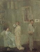 James Abbot McNeill Whistler The Artist s Studio oil painting reproduction